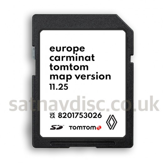 Renault Carminat v11.25 Navigation SD Card Map Update 2024 - 2025