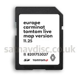 Renault Carminat LIVE v11.25 Navigation SD Card Map Update 2024 - 2025