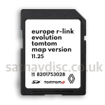 Renault R-Link v11.25 Navigation SD Card Map Update 2024 - 2025