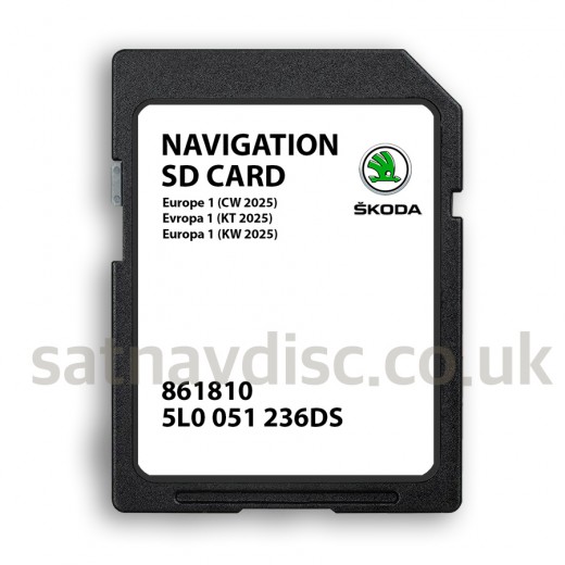 Skoda Amundsen v20 MIB2 Navigation SD Card Map Update 2025