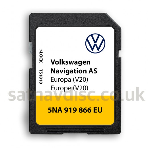 Volkswagen MIB2 AS v20 Discovery Media Navigation SD Card Map Update 2025